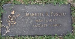Jeanette B Fussell